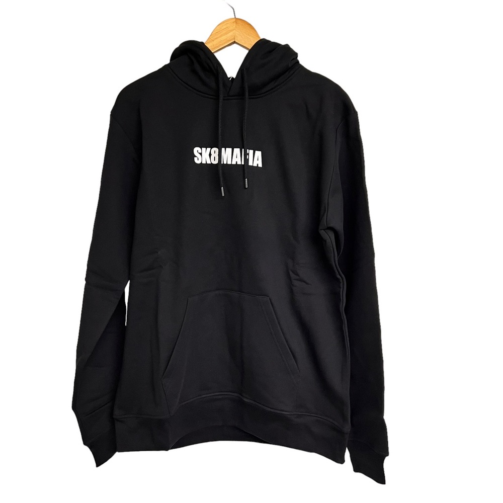 New Mens‎ Sk8mafia Logo Black Hoodie Pullover Sweater